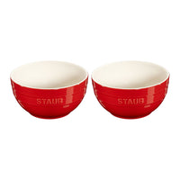 Cherry Ceramic Bowls (Set of 2)