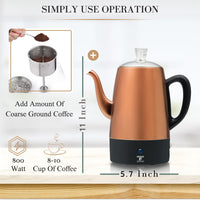 Copper Coffee Percolator (Set of 5)