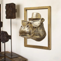 Hippo Head Wall Decor