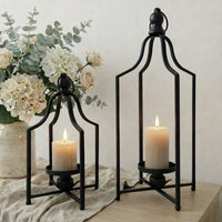 Matte Black Lanterns (Set of 2)