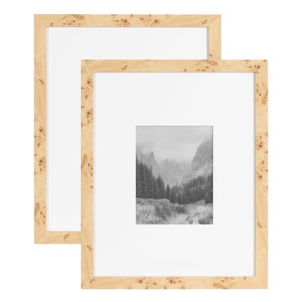 Natural Burlwood Frames (Set of 2)