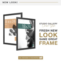 Black Woodgrain Gallery Frame