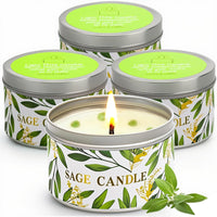 White Sage Candles (Set of 4)
