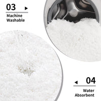 White Plush Bath Mat