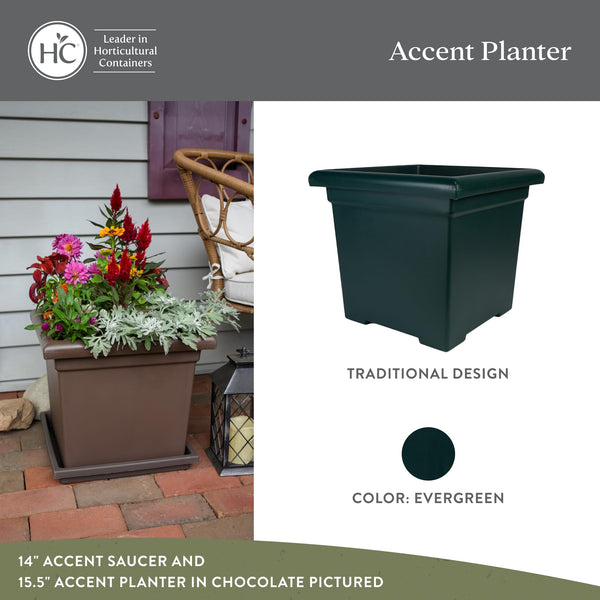 Evergreen Square Planter (Set of 2)