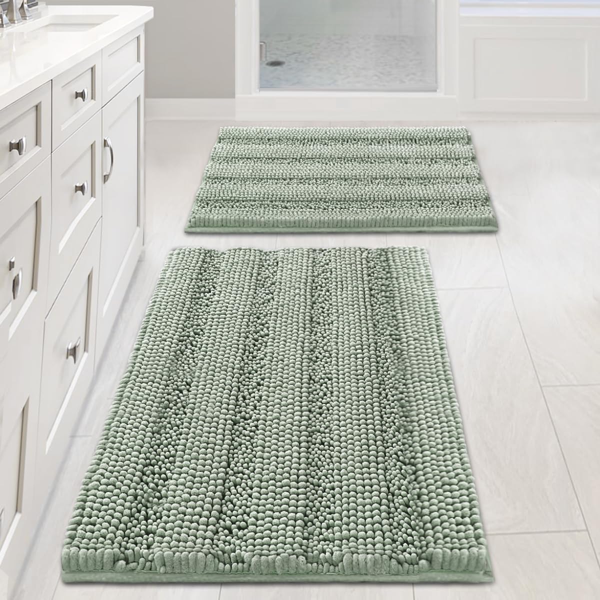 Sage Chenille Bath Rug (Set of 2)