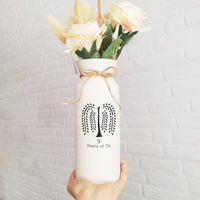 White Willow Pottery Vase