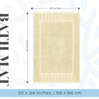 Beige Cotton Floor Towel (Set of 2)