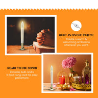 White Electric Window Candles (Set of 6)
