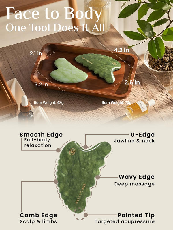 Green Jade Body Gua Sha