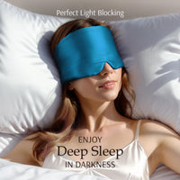 Peacock Blue Silk Sleep Mask