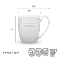 White Bone China Mugs (Set of 4)