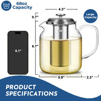 Glass Teapot with Thermometer