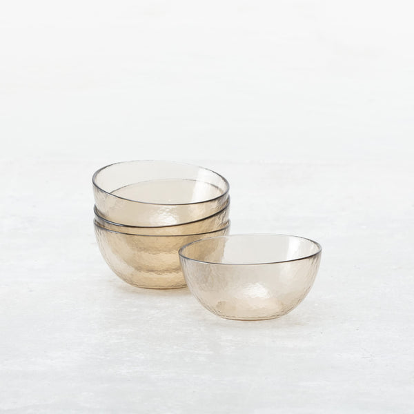 Ginger Root Glass Bowls (Set of 4)