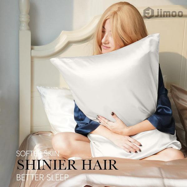 Ivory Silk Pillowcase