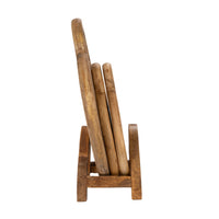 Round Mango Wood Cutting Boards (Set of 3)