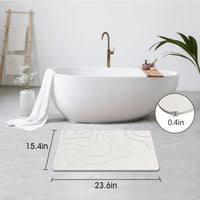 White Stone Bath Mat