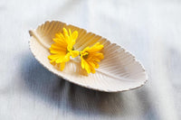 White Ceramic Feather Bowl
