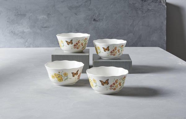 White Melamine Bowls (Set of 4)