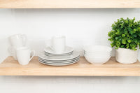 White Coupe Dinnerware (Set of 16)