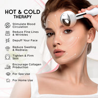 White Facial Ice Globes
