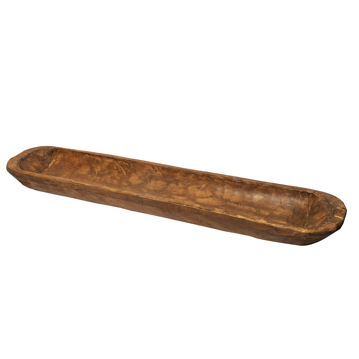 Carved Oak Dough Bowl