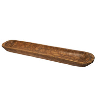 Carved Oak Dough Bowl