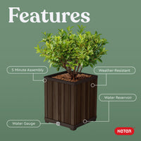 Rosewood Wood-Look Planter