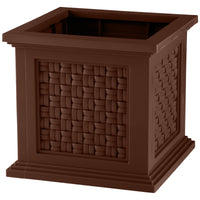 Brown Rattan Planter Box