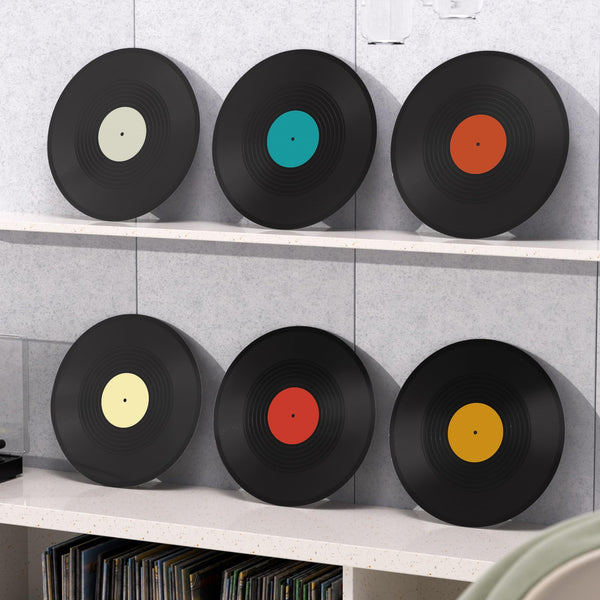 Vinyl Record Wall Decor (Set of 6)