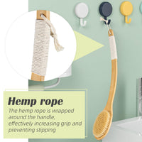 Beige Bamboo Body Brush