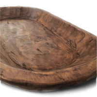 Brown Wooden Dough Bowl