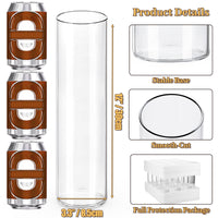 Tall Clear Cylinder Vases (Set of 12)