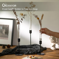 Glass Bud Vase Candle Holder (Set of 6)