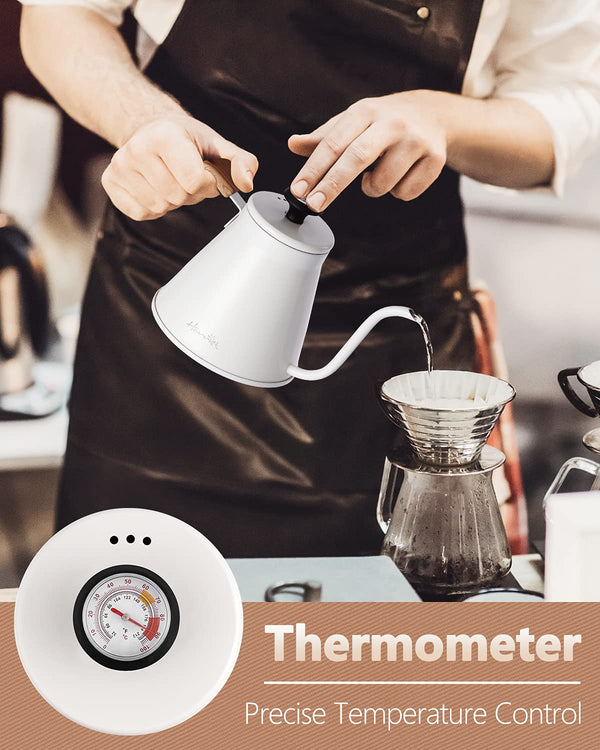 White Gooseneck Kettle