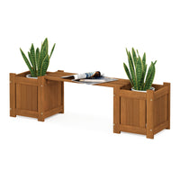 Natural Wood Planter Box
