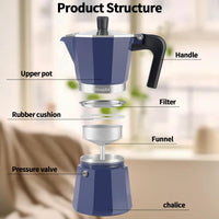 Blue Moka Espresso Pot