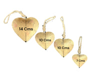 Gold Metal Hearts (Set of 4)