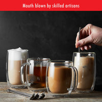 Double-Wall Coffee Glasses (Set of 4)