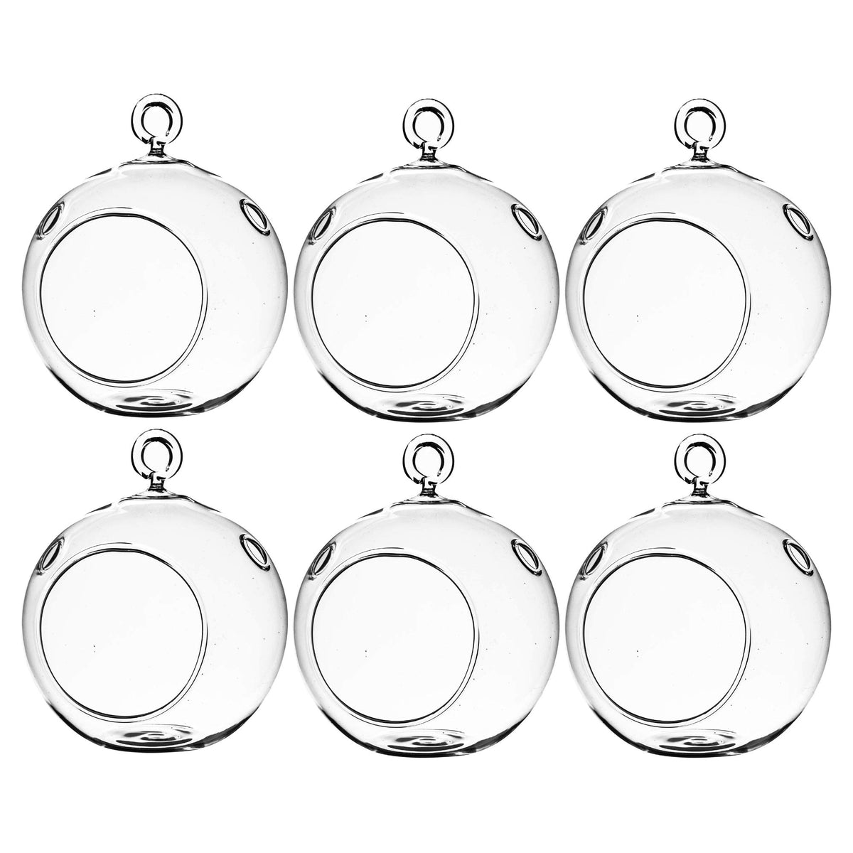 Clear Glass Terrarium Globe (Set of 6)