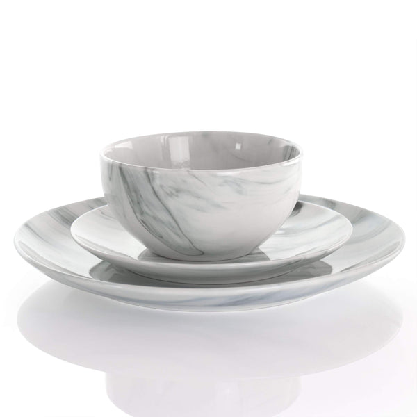 Marble Stoneware Dinnerware (Set of 16)