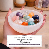 White Selenite Smudge Bowl