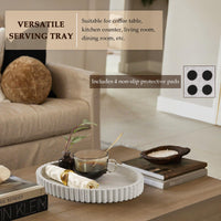 Granite Oval Coffee Table Tray