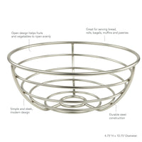Silver Wire Fruit Basket