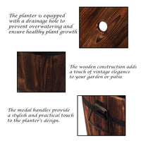 Wooden Whiskey Barrel Planter
