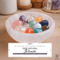 White Selenite Smudge Bowl