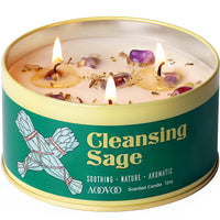 Sage & Crystal Soy Candle