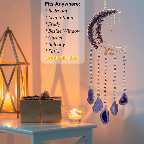Amethyst Moon Wind Chimes