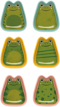 Ribbit Stoneware Pinch Bowls (Set of 6)