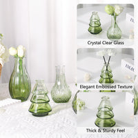 Gradient Green Bud Vases (Set of 12)